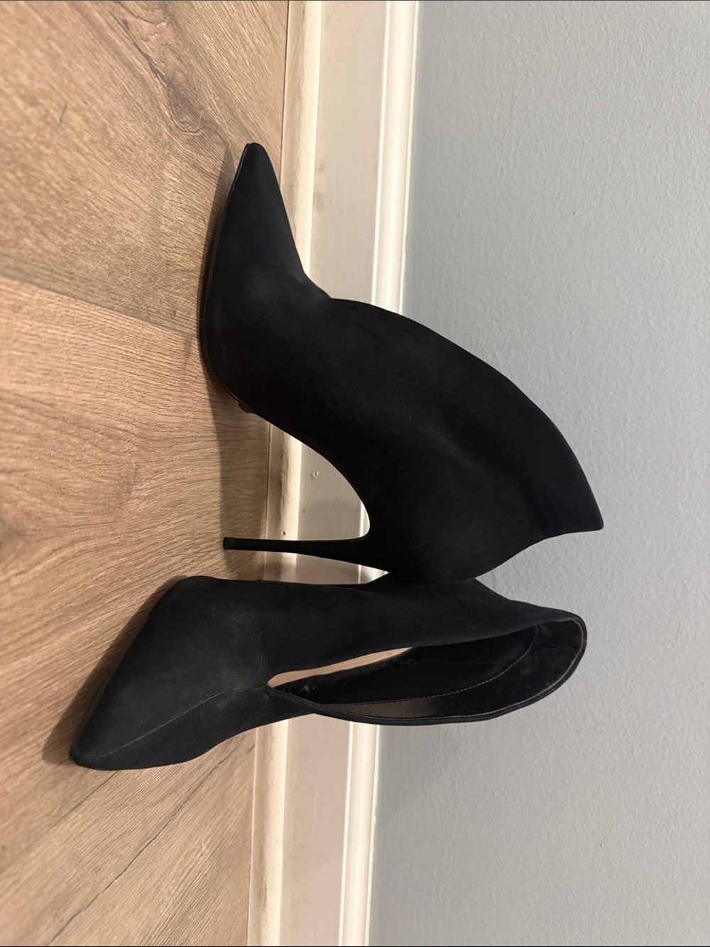 Aldo Black Pointed Toe Stiletto Ankle Booties